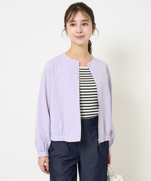 Maison de CINQ / メゾン ドゥ サンク その他アウター | 【小さいサイズ】ポコポコノーカラーブルゾン/洗える | 詳細30