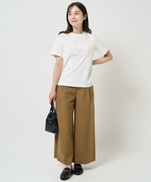 Maison de CINQ / メゾン ドゥ サンク カットソー | 【小さいサイズ】フリンジ刺繍ロゴTシャツ/洗える | 詳細12