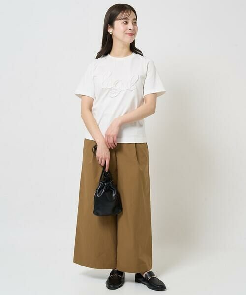 Maison de CINQ / メゾン ドゥ サンク カットソー | 【小さいサイズ】フリンジ刺繍ロゴTシャツ/洗える | 詳細14