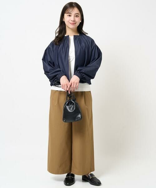 Maison de CINQ / メゾン ドゥ サンク カットソー | 【小さいサイズ】フリンジ刺繍ロゴTシャツ/洗える | 詳細15