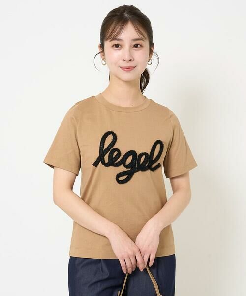 Maison de CINQ / メゾン ドゥ サンク カットソー | 【小さいサイズ】フリンジ刺繍ロゴTシャツ/洗える | 詳細2