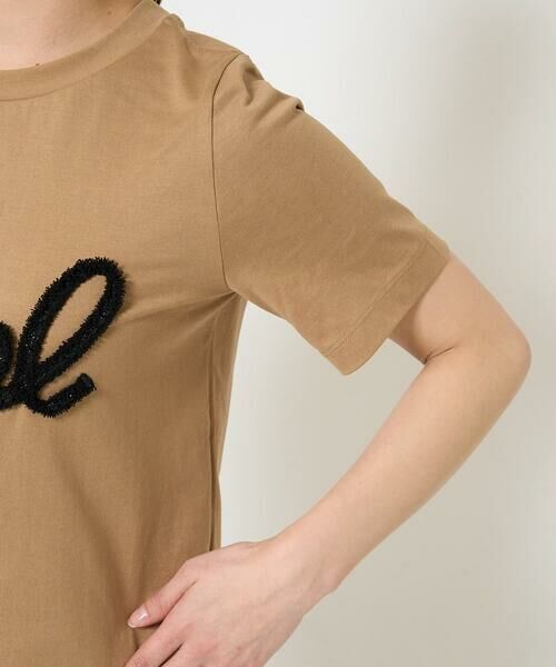 Maison de CINQ / メゾン ドゥ サンク カットソー | 【小さいサイズ】フリンジ刺繍ロゴTシャツ/洗える | 詳細8