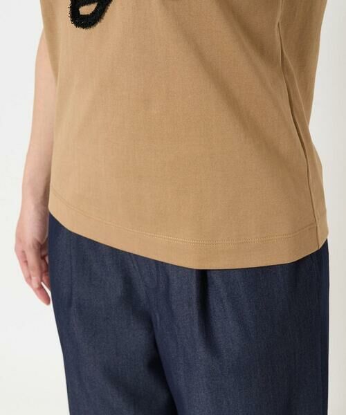 Maison de CINQ / メゾン ドゥ サンク カットソー | 【小さいサイズ】フリンジ刺繍ロゴTシャツ/洗える | 詳細9