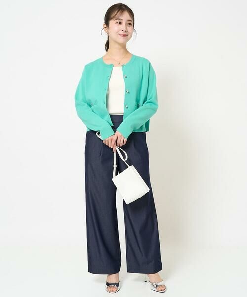 Maison de CINQ / メゾン ドゥ サンク その他パンツ | 【小さいサイズ】デニムライクワイドパンツ/洗える/セットアップ対応 | 詳細21