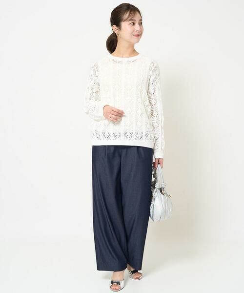 Maison de CINQ / メゾン ドゥ サンク その他パンツ | 【小さいサイズ】デニムライクワイドパンツ/洗える/セットアップ対応 | 詳細29