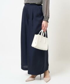 Maison de CINQ / メゾン ドゥ サンク その他パンツ | 【小さいサイズ】サテンワイドシルエットパンツ/洗える