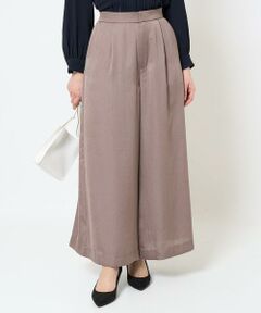 Maison de CINQ / メゾン ドゥ サンク その他パンツ | 【小さいサイズ】サテンワイドシルエットパンツ/洗える