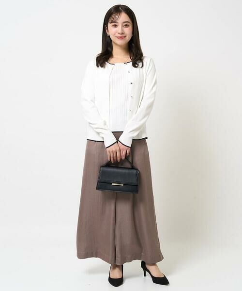 Maison de CINQ / メゾン ドゥ サンク その他パンツ | 【小さいサイズ】サテンワイドシルエットパンツ/洗える | 詳細17