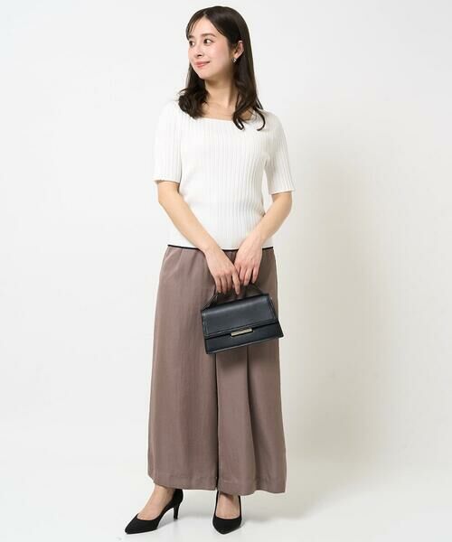 Maison de CINQ / メゾン ドゥ サンク その他パンツ | 【小さいサイズ】サテンワイドシルエットパンツ/洗える | 詳細19