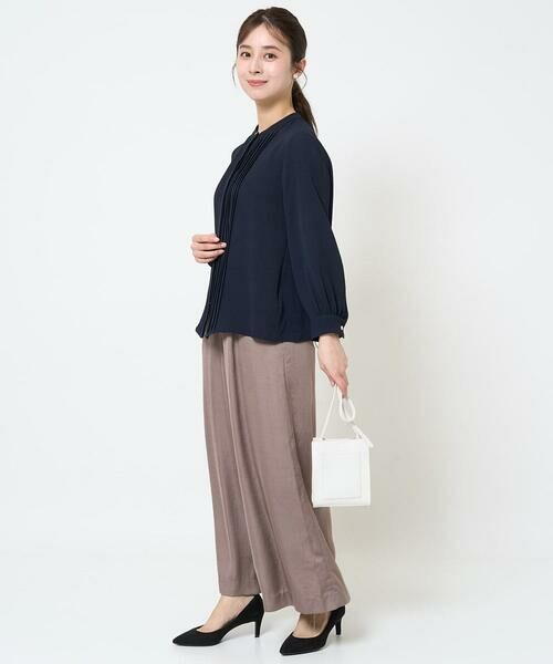 Maison de CINQ / メゾン ドゥ サンク その他パンツ | 【小さいサイズ】サテンワイドシルエットパンツ/洗える | 詳細22