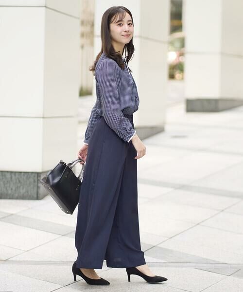 Maison de CINQ / メゾン ドゥ サンク その他パンツ | 【小さいサイズ】サテンワイドシルエットパンツ/洗える | 詳細28