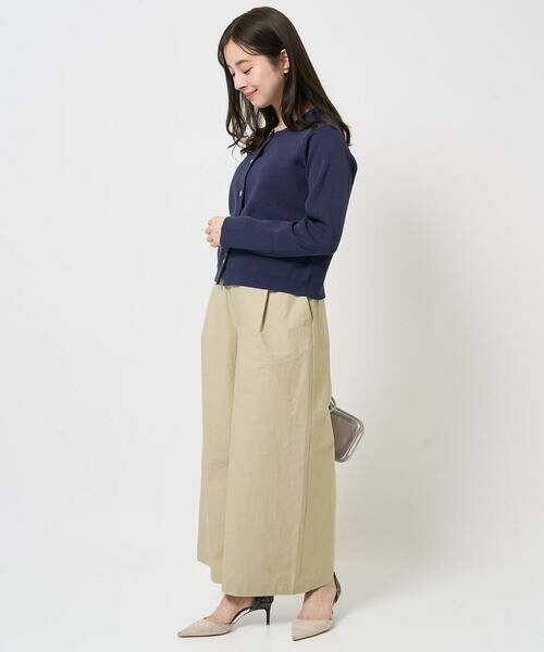 Maison de CINQ / メゾン ドゥ サンク その他パンツ | 【小さいサイズ】ストレッチツイル プルオンワイドパンツ/洗える | 詳細13