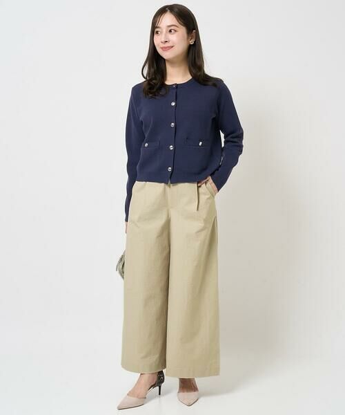 Maison de CINQ / メゾン ドゥ サンク その他パンツ | 【小さいサイズ】ストレッチツイル プルオンワイドパンツ/洗える | 詳細14