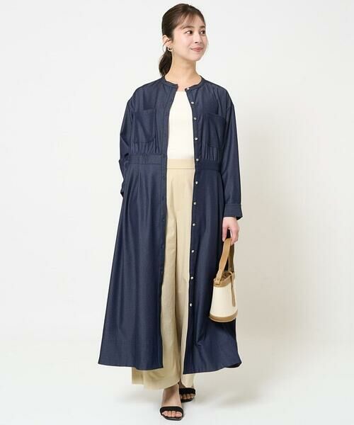 Maison de CINQ / メゾン ドゥ サンク その他パンツ | 【小さいサイズ】ストレッチツイル プルオンワイドパンツ/洗える | 詳細21