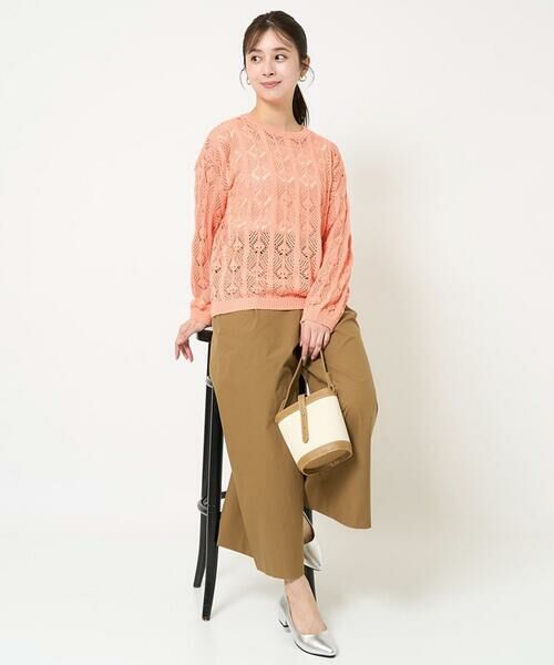 Maison de CINQ / メゾン ドゥ サンク その他パンツ | 【小さいサイズ】ストレッチツイル プルオンワイドパンツ/洗える | 詳細24