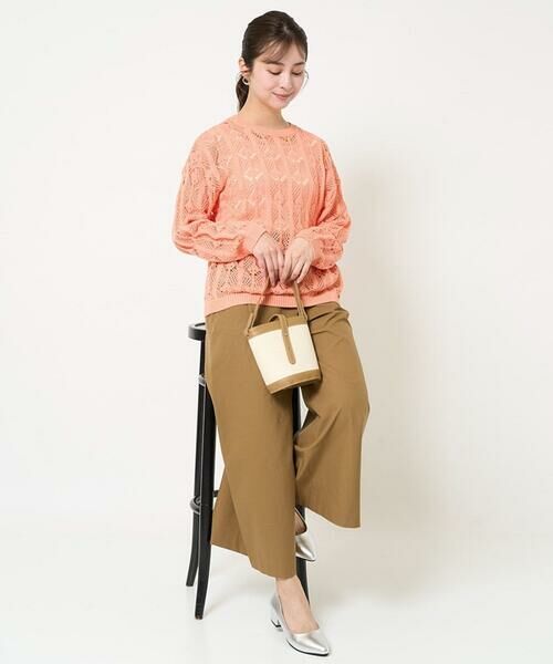 Maison de CINQ / メゾン ドゥ サンク その他パンツ | 【小さいサイズ】ストレッチツイル プルオンワイドパンツ/洗える | 詳細25