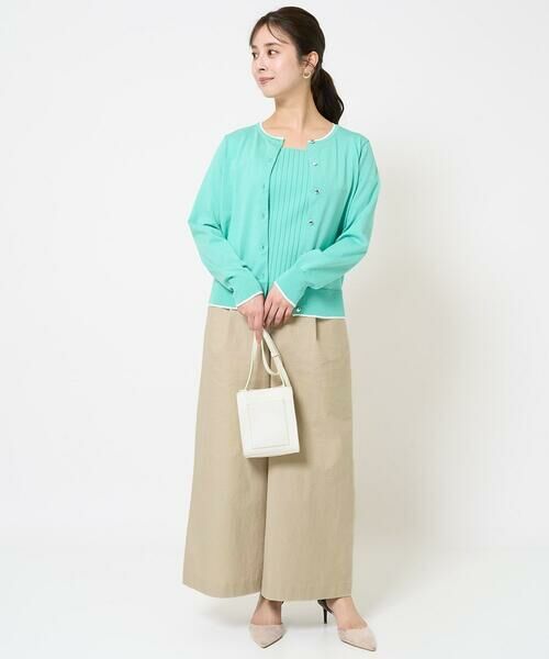 Maison de CINQ / メゾン ドゥ サンク その他パンツ | 【小さいサイズ】ストレッチツイル プルオンワイドパンツ/洗える | 詳細8