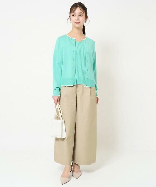 Maison de CINQ / メゾン ドゥ サンク その他パンツ | 【小さいサイズ】ストレッチツイル プルオンワイドパンツ/洗える | 詳細9