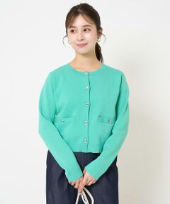 Maison de CINQ / メゾン ドゥ サンク カーディガン・ボレロ | 【小さいサイズ】ミラノリブニットカーディガン/洗える