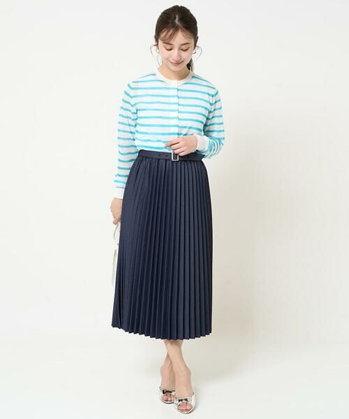 Maison de CINQ / メゾン ドゥ サンク カーディガン・ボレロ | 【小さいサイズ】シアーボーダーニットカーディガン/洗える | 詳細20