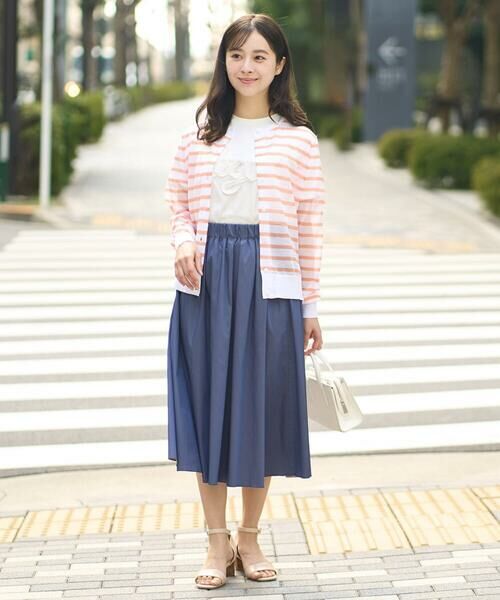 Maison de CINQ / メゾン ドゥ サンク カーディガン・ボレロ | 【小さいサイズ】シアーボーダーニットカーディガン/洗える | 詳細23