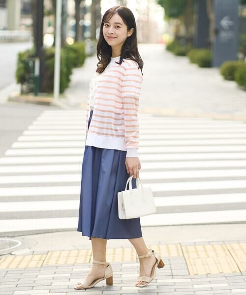 Maison de CINQ / メゾン ドゥ サンク カーディガン・ボレロ | 【小さいサイズ】シアーボーダーニットカーディガン/洗える | 詳細24