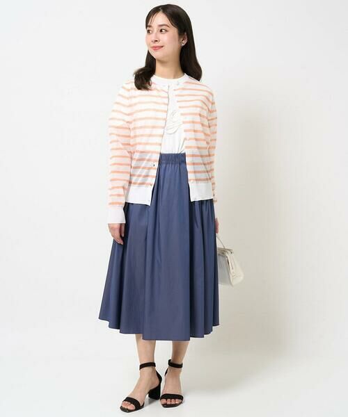 Maison de CINQ / メゾン ドゥ サンク カーディガン・ボレロ | 【小さいサイズ】シアーボーダーニットカーディガン/洗える | 詳細28