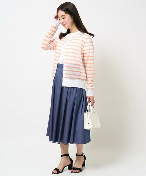 Maison de CINQ / メゾン ドゥ サンク カーディガン・ボレロ | 【小さいサイズ】シアーボーダーニットカーディガン/洗える | 詳細29