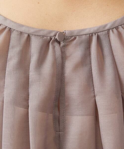 Maison de CINQ / メゾン ドゥ サンク シャツ・ブラウス | [小さいサイズ]ボリュームスリーブシアーブラウス | 詳細10