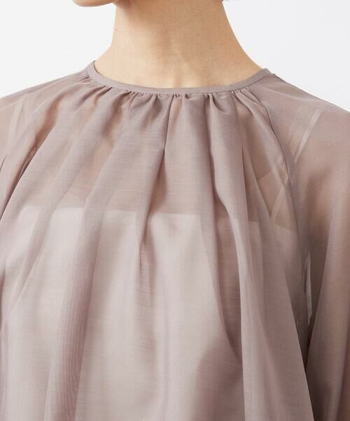 Maison de CINQ / メゾン ドゥ サンク シャツ・ブラウス | [小さいサイズ]ボリュームスリーブシアーブラウス | 詳細11