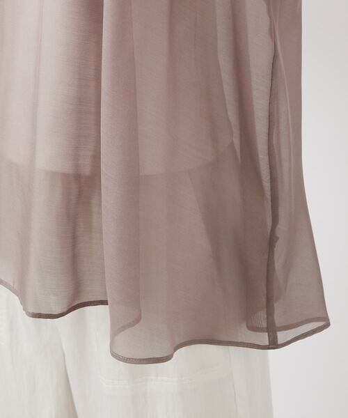 Maison de CINQ / メゾン ドゥ サンク シャツ・ブラウス | [小さいサイズ]ボリュームスリーブシアーブラウス | 詳細13