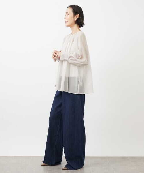 Maison de CINQ / メゾン ドゥ サンク シャツ・ブラウス | [小さいサイズ]ボリュームスリーブシアーブラウス | 詳細22