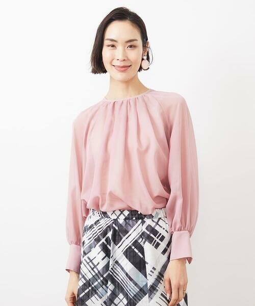 Maison de CINQ / メゾン ドゥ サンク シャツ・ブラウス | [小さいサイズ]ボリュームスリーブシアーブラウス | 詳細5
