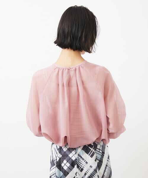 Maison de CINQ / メゾン ドゥ サンク シャツ・ブラウス | [小さいサイズ]ボリュームスリーブシアーブラウス | 詳細6