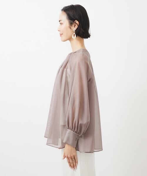 Maison de CINQ / メゾン ドゥ サンク シャツ・ブラウス | [小さいサイズ]ボリュームスリーブシアーブラウス | 詳細8