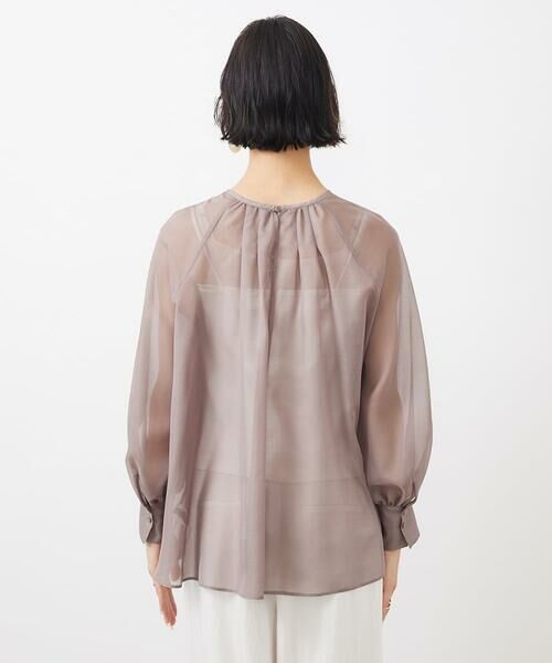 Maison de CINQ / メゾン ドゥ サンク シャツ・ブラウス | [小さいサイズ]ボリュームスリーブシアーブラウス | 詳細9
