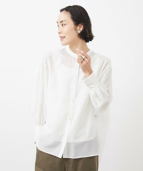 Maison de CINQ / メゾン ドゥ サンク シャツ・ブラウス | [小さいサイズ]シアーボリュームスリーブブラウス | 詳細17