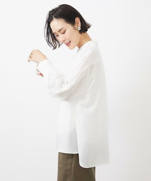 Maison de CINQ / メゾン ドゥ サンク シャツ・ブラウス | [小さいサイズ]シアーボリュームスリーブブラウス | 詳細19