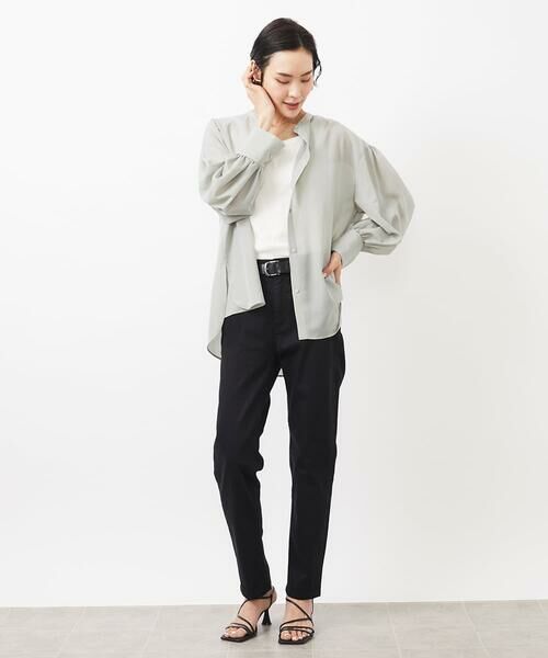 Maison de CINQ / メゾン ドゥ サンク シャツ・ブラウス | [小さいサイズ]シアーボリュームスリーブブラウス | 詳細8