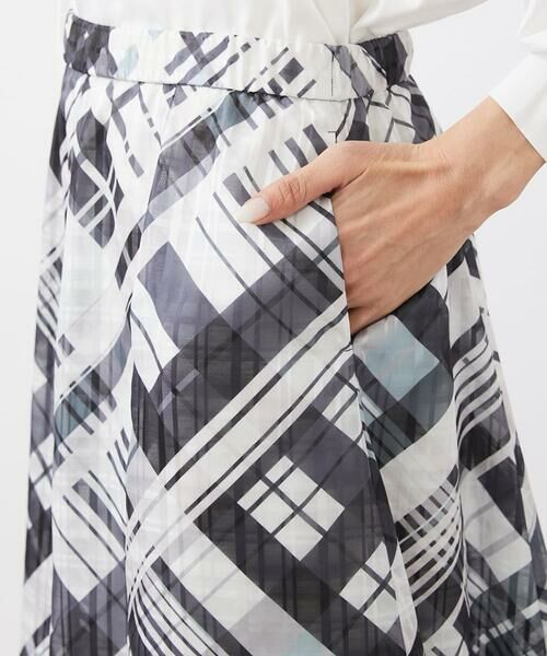Maison de CINQ / メゾン ドゥ サンク ロング・マキシ丈スカート | [小さいサイズ]シアーチェックスカート(オリジナルプリント) | 詳細10