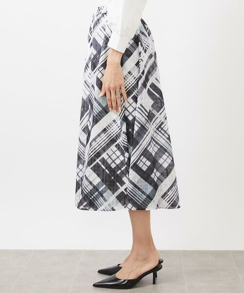 Maison de CINQ / メゾン ドゥ サンク ロング・マキシ丈スカート | [小さいサイズ]シアーチェックスカート(オリジナルプリント) | 詳細6