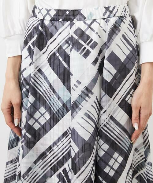Maison de CINQ / メゾン ドゥ サンク ロング・マキシ丈スカート | [小さいサイズ]シアーチェックスカート(オリジナルプリント) | 詳細9