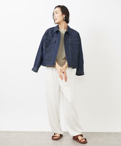 未使用級　2023SS WeekendMaxMara デニムジャケットGジャン MAXMARA WEEKEND LINE ウィークエンドマックスマーラ Max Mara
