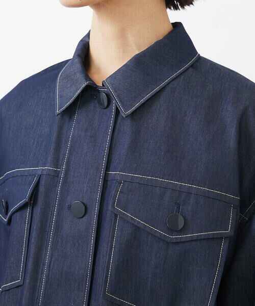 Maison de CINQ / メゾン ドゥ サンク Gジャン・デニムジャケット | [小さいサイズ]オーバーサイズトラッカージャケット | 詳細9