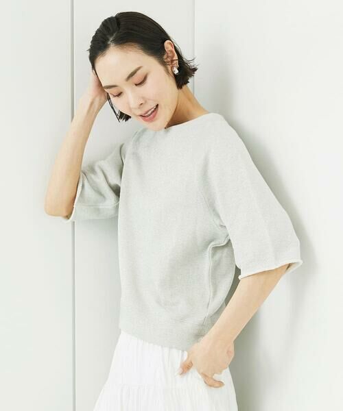 Maison de CINQ / メゾン ドゥ サンク カットソー | [小さいサイズ]ラメスウェットプルオーバー | 詳細2