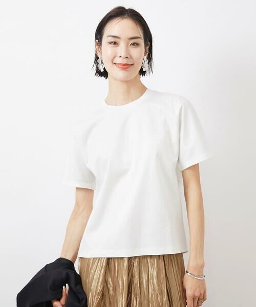 Maison de CINQ / メゾン ドゥ サンク カットソー | [小さいサイズ]ワンポイント刺繍Tシャツ | 詳細1