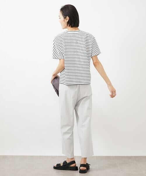 Maison de CINQ / メゾン ドゥ サンク カットソー | [小さいサイズ]ワンポイント刺繍ボーダーTシャツ | 詳細13