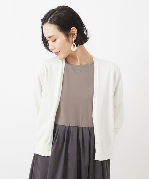 Maison de CINQ / メゾン ドゥ サンク カーディガン・ボレロ | [小さいサイズ]ホールガーメント（R）Vネックカーディガン | 詳細3