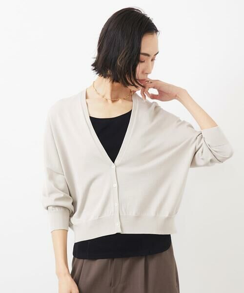 Maison de CINQ / メゾン ドゥ サンク カーディガン・ボレロ | [小さいサイズ]ホールガーメント（R）Vネックカーディガン | 詳細6