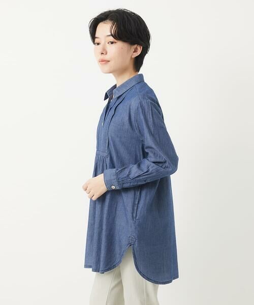 Maison de CINQ / メゾン ドゥ サンク チュニック | デニムチュニックブラウス | 詳細1